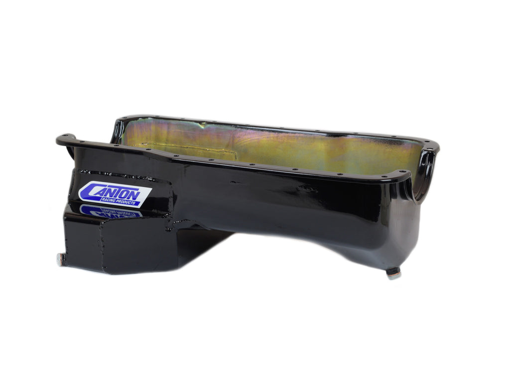Canton 15-694BLK Oil Pan Ford 351W Fox Body Mustang Rear T Sump Road Race Pan  Canton Racing Products Default Title  